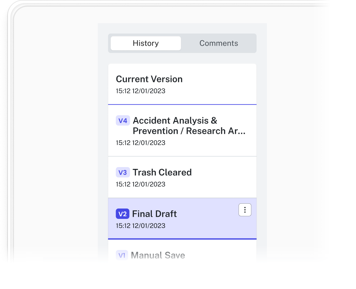 Rule Deviations report showing citation missing fields and bullet character limit exceeded with occurrences counts.