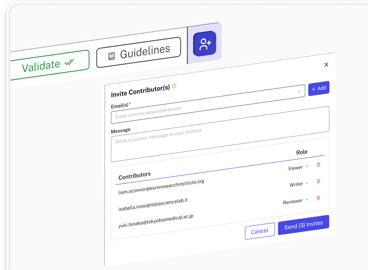 Interface showing 'Validate' warning with 3 issues and an article exceeding word limit by 24 of 300 allowed.