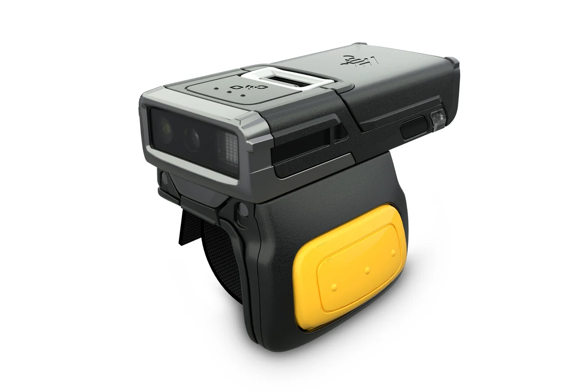 Zebra RS5100 single finger Bluetooth ring scanner, front left view