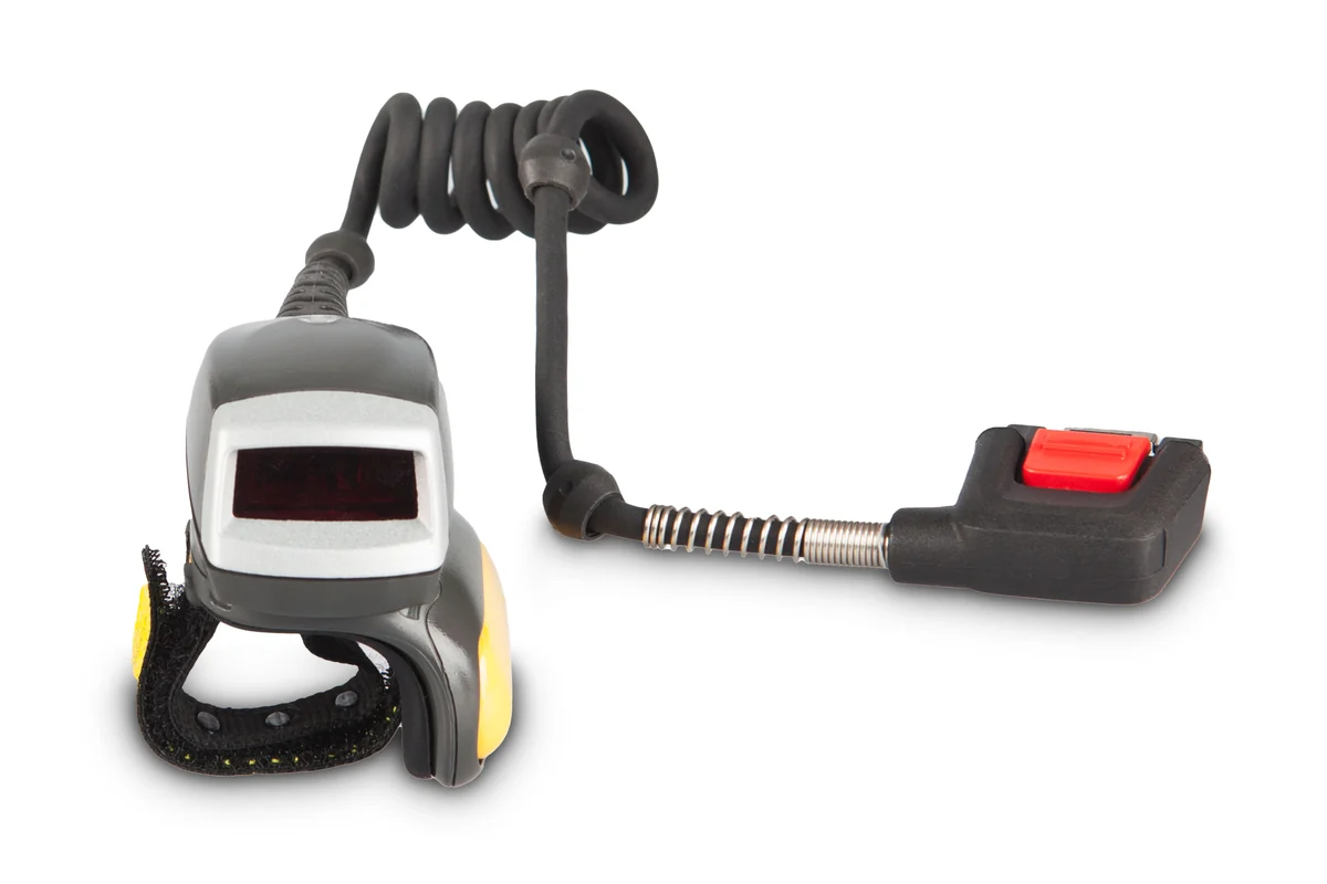 Zebra RS4000 corded 1D ring scanner, front view