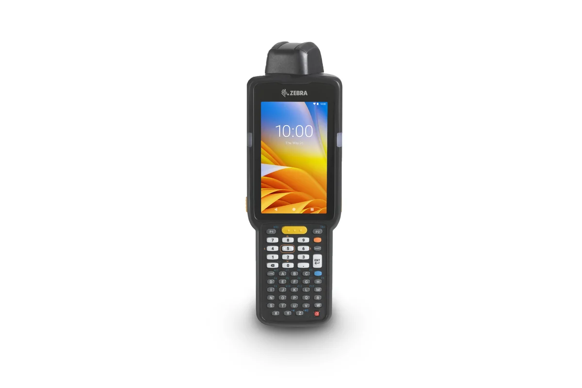 Zebra MC3300 mobile computer with rotating head, front view