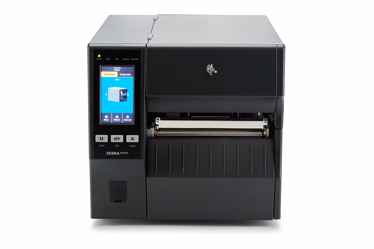 Zebra ZT421 wide-format industrial printer