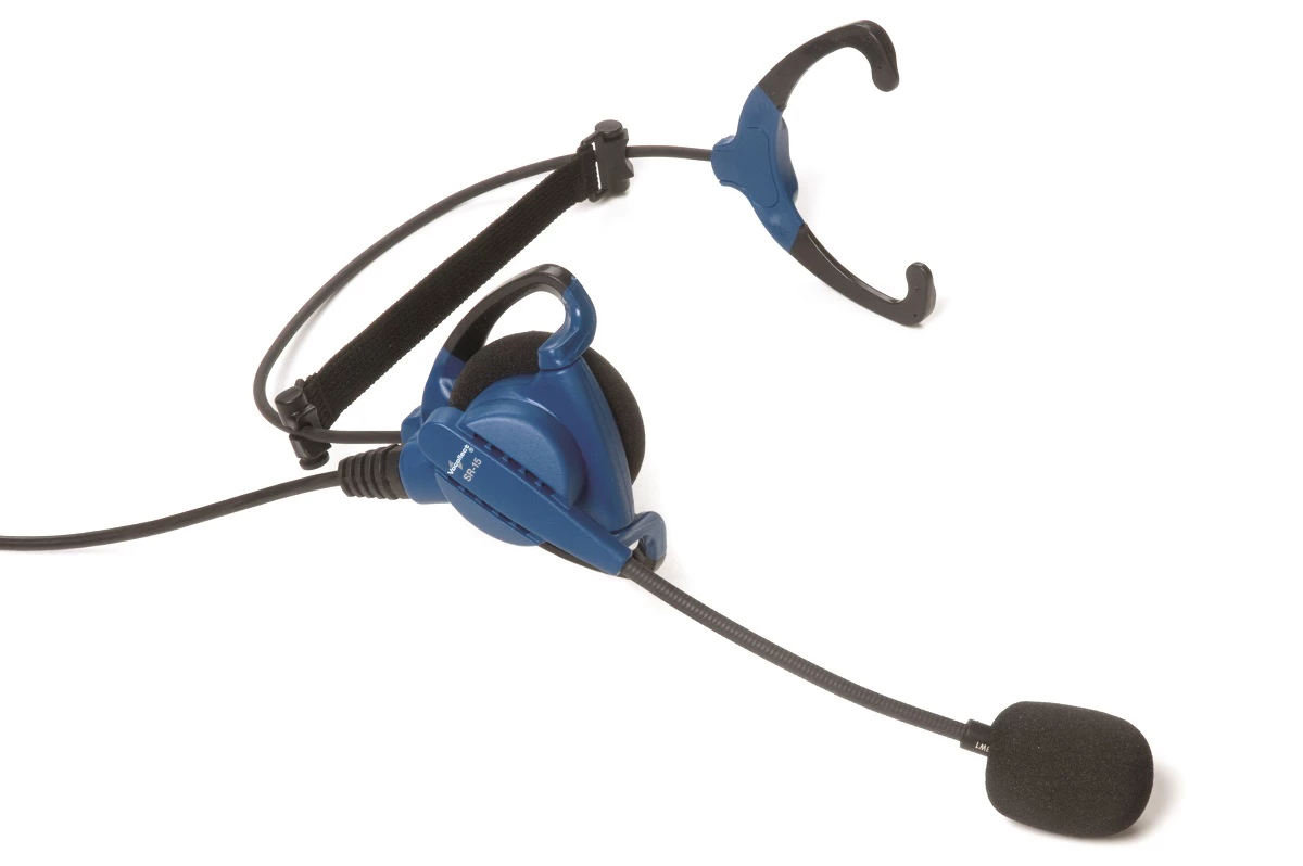 Honeywell Voice SR-15 wired headset shaped for hard hats