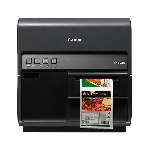 Canon LX-D5500 dye-based inkjet label printer, front view