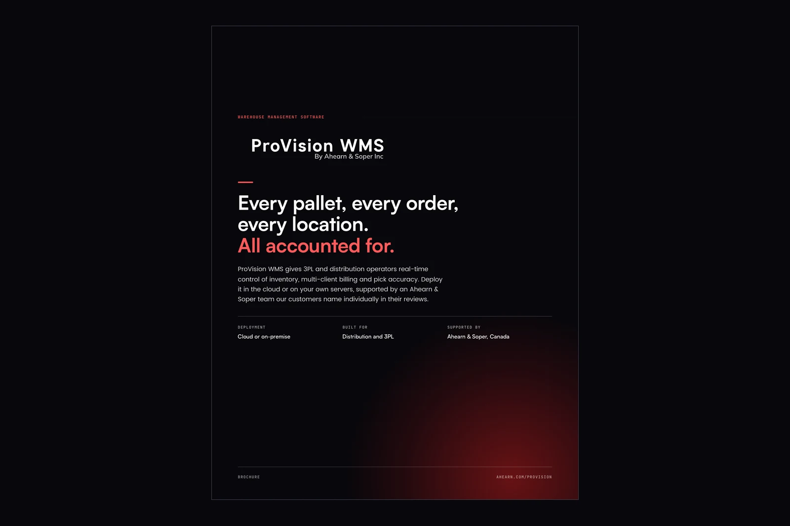 ProVision WMS brochure