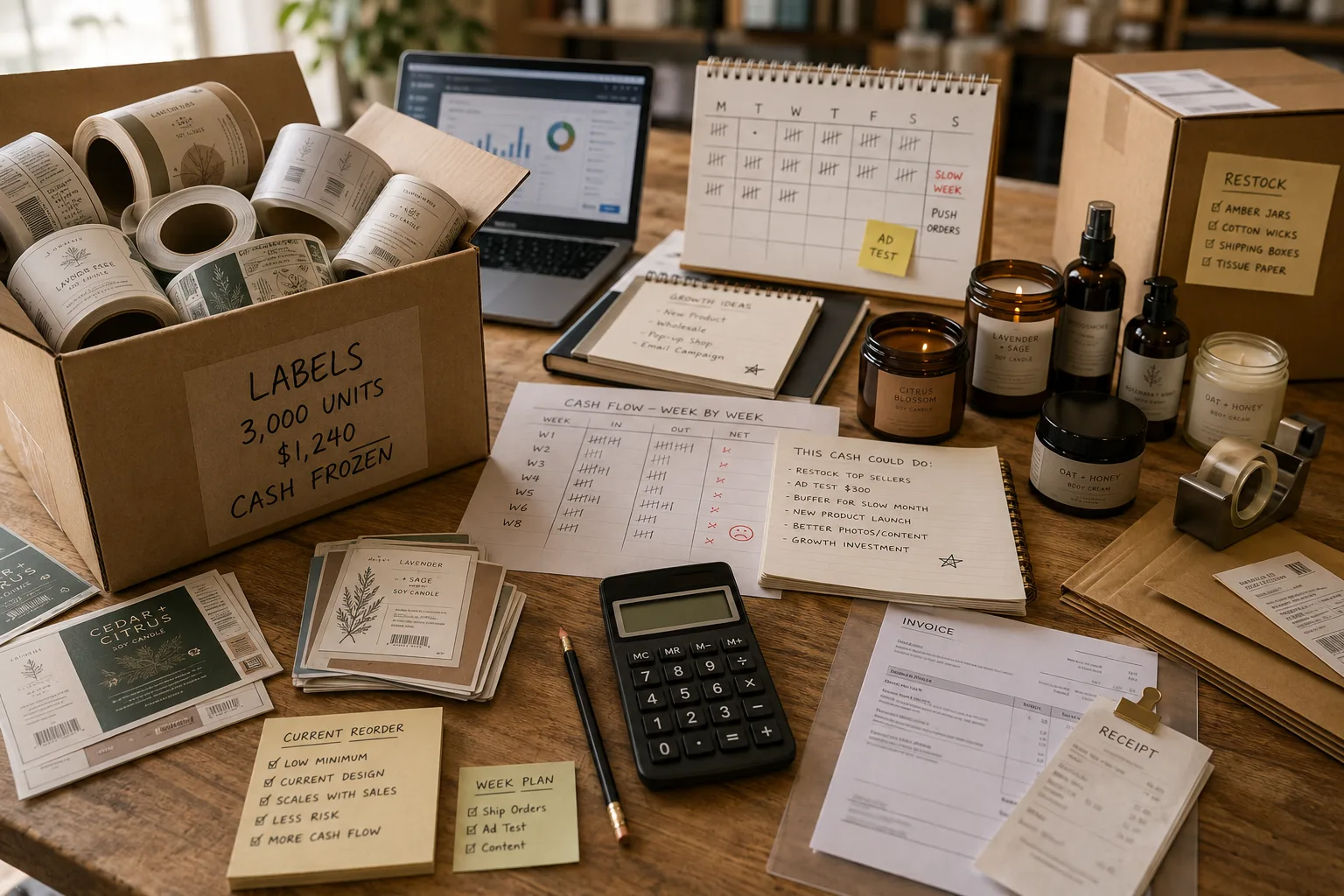 What Over-Ordering Labels Does to Your Cash Flow (and Your Sanity)