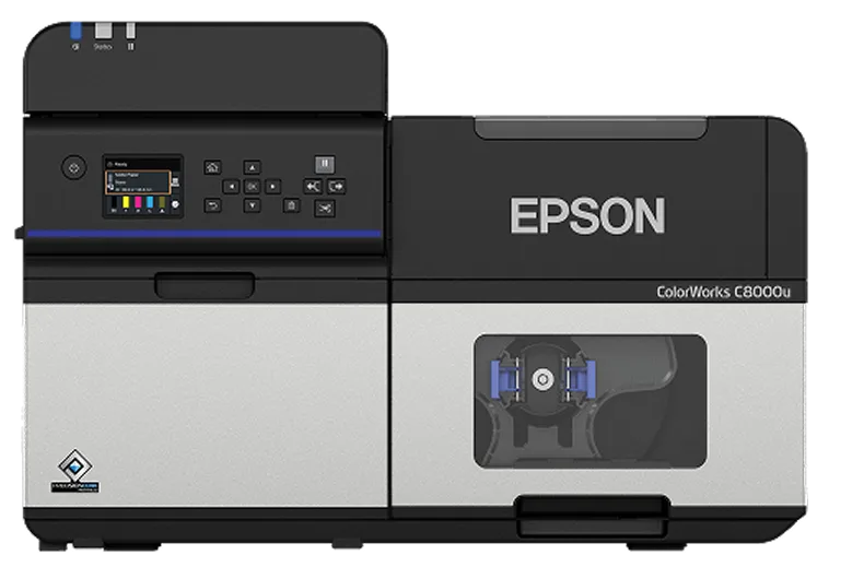 Imprimante d'étiquettes couleur Epson ColorWorks C8000, vue de face
