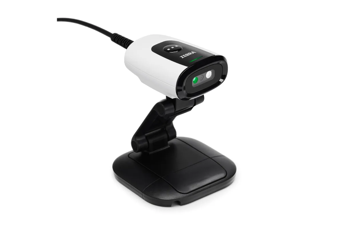 Zebra DS5502-LB, a compact fixed mount barcode scanner for laboratory benches and instruments