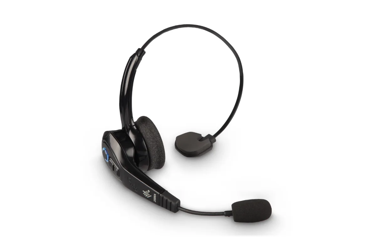Zebra HS3100 Rugged Headset, a rugged voice headset for hands free picking and voice directed work