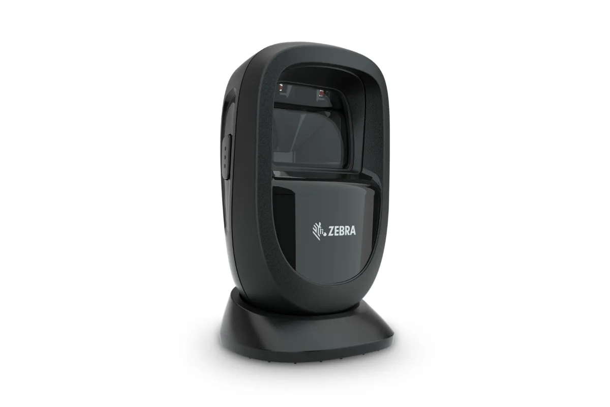 Zebra DS9300 Series, a hands free presentation scanner for counter top and checkout scanning