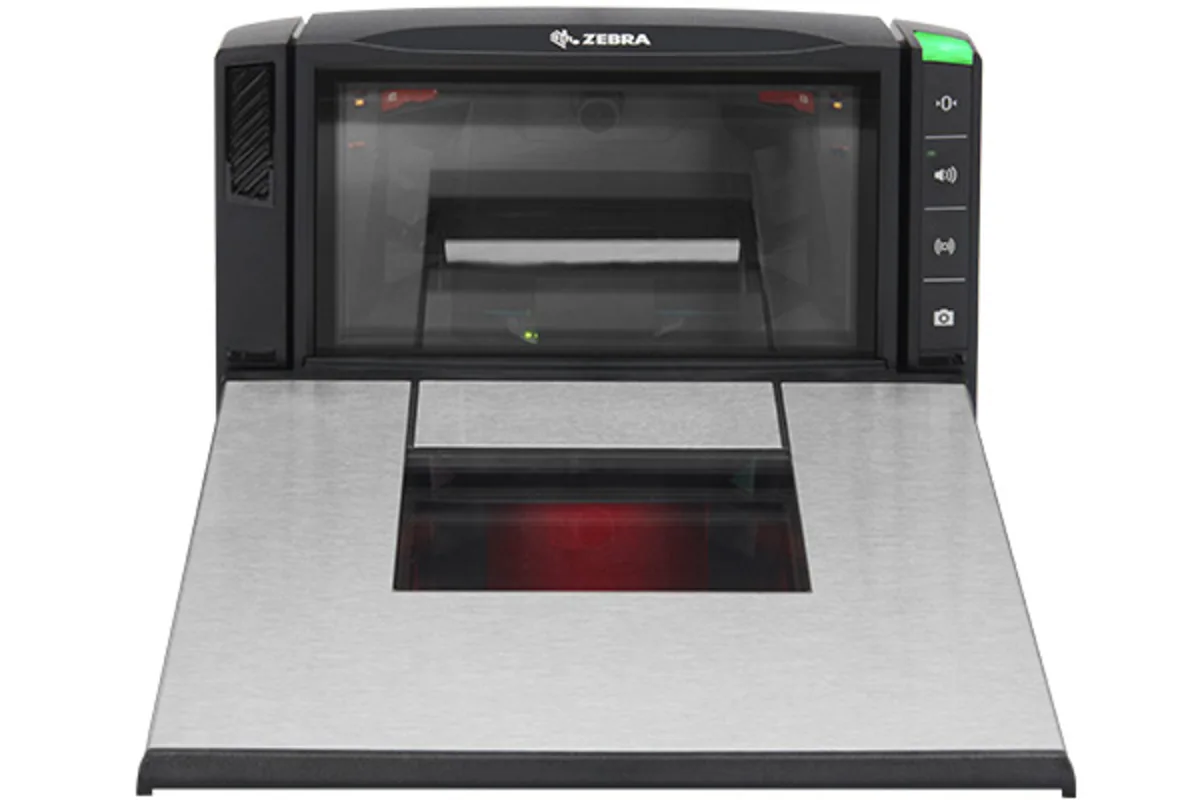 Zebra MP72 Series, an in counter multi plane scanner for high volume checkout