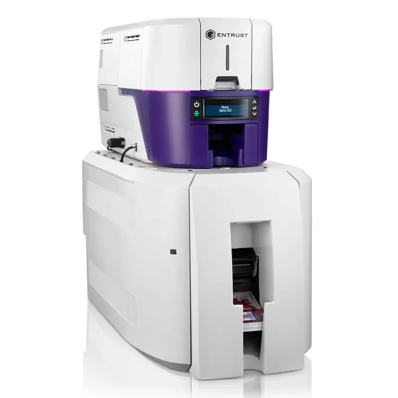 Entrust Sigma DS2 with Card Lamination Module, a direct to card ID card printer