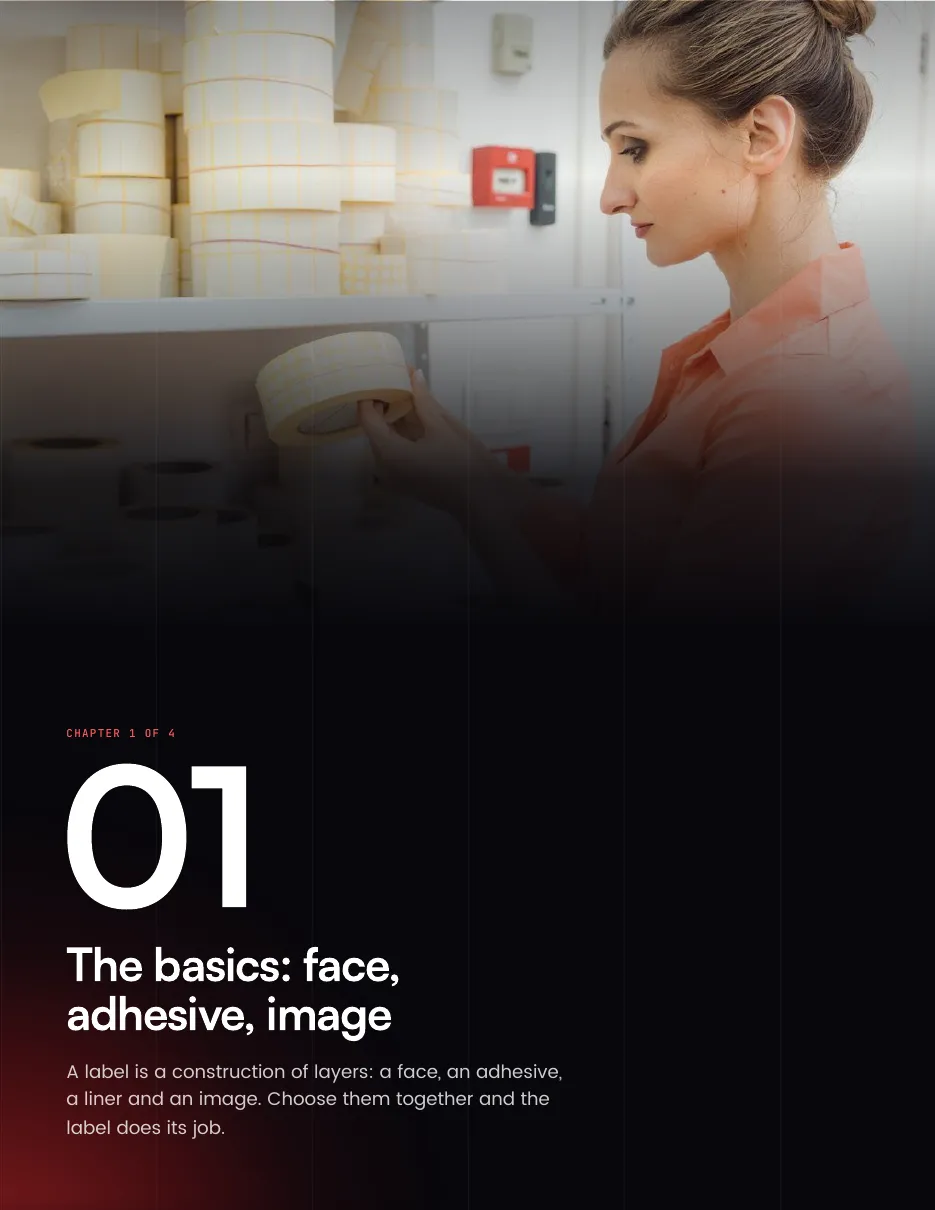 Page 05. Chapter 1, the basics: face, adhesive, image