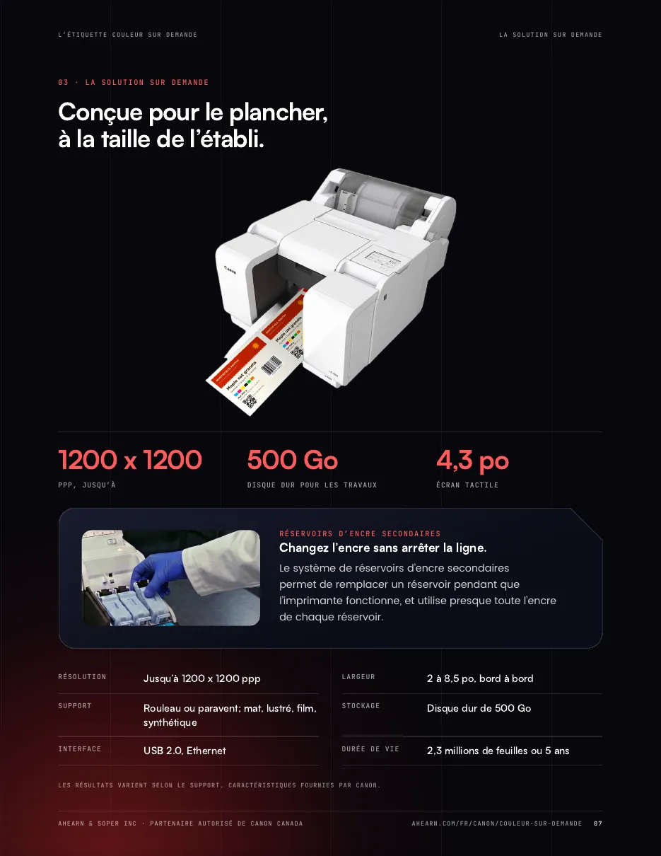 Page 07. La Canon LG-P800 en bref