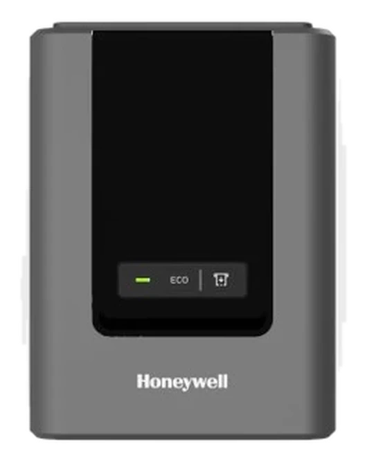 Honeywell PC42E-T thermal transfer desktop label printer, front view