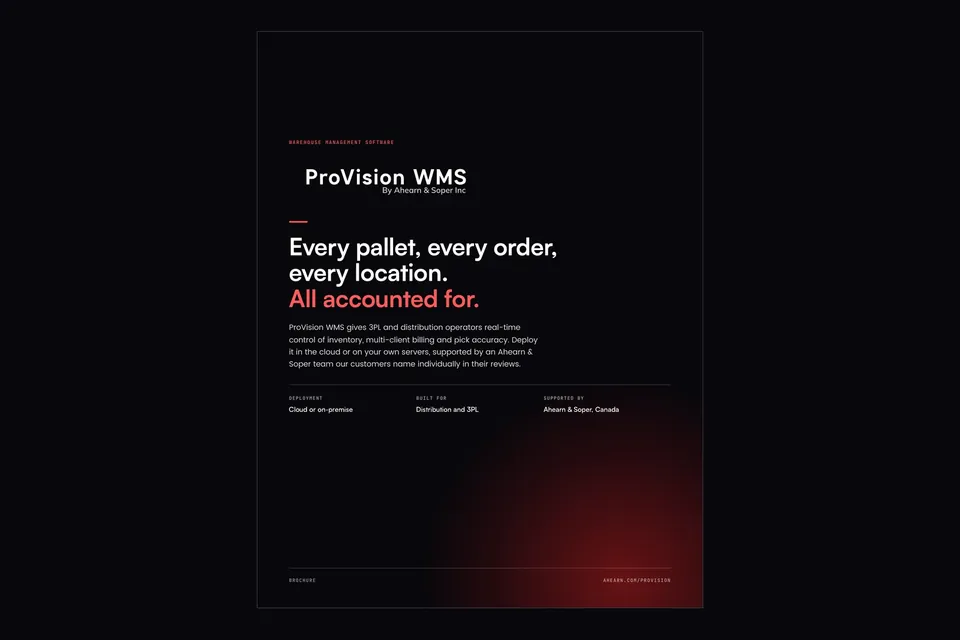 ProVision WMS brochure