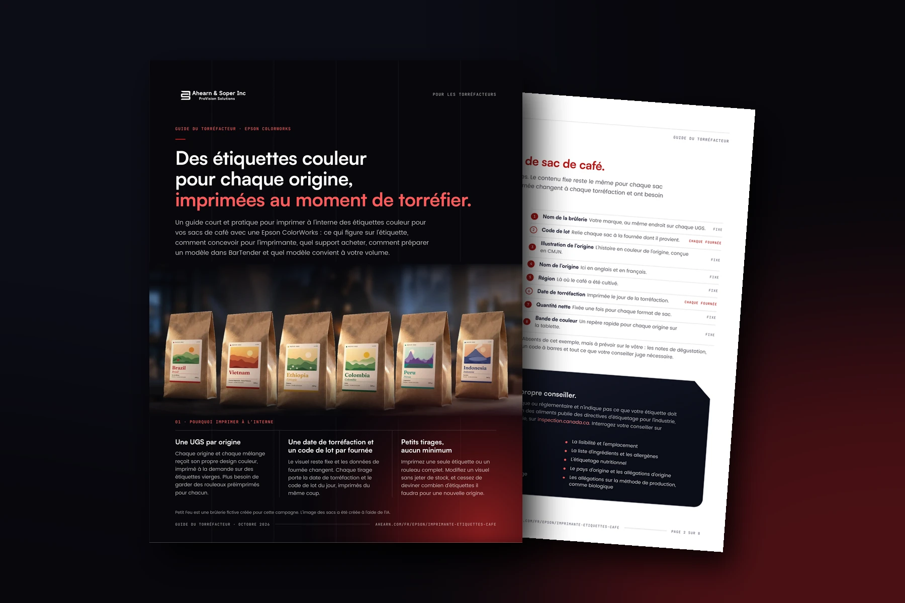 Étiquettes couleur : le guide du torréfacteur
