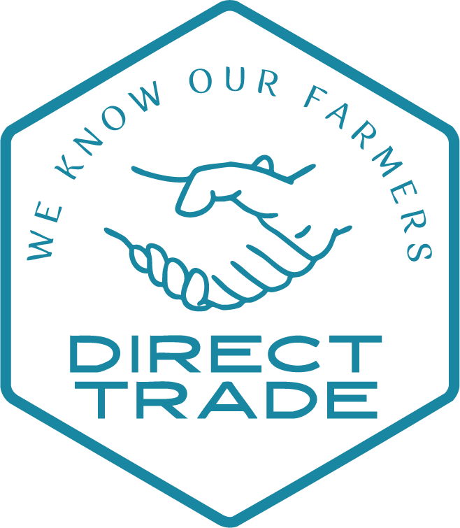 Badge "Wir kennen unsere Bauern - Direct Trade"