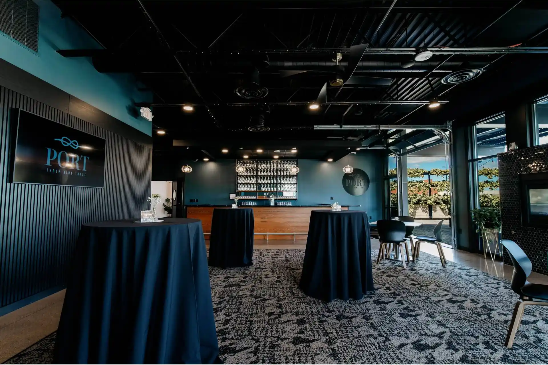 rooftop lounge at port 393, weddings and events in holland michigan