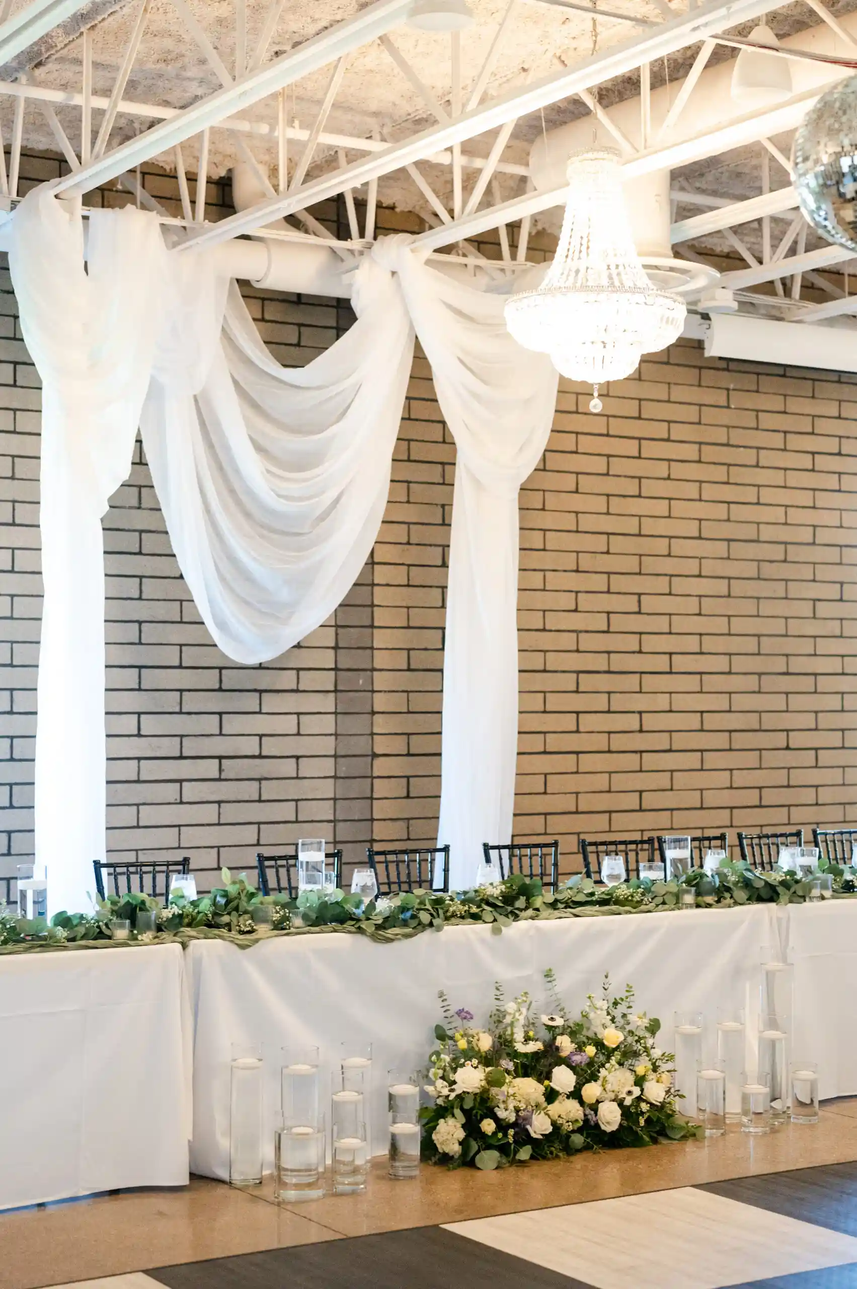 beautiful white backdrop curtain for wedding port 393 in holland michigan