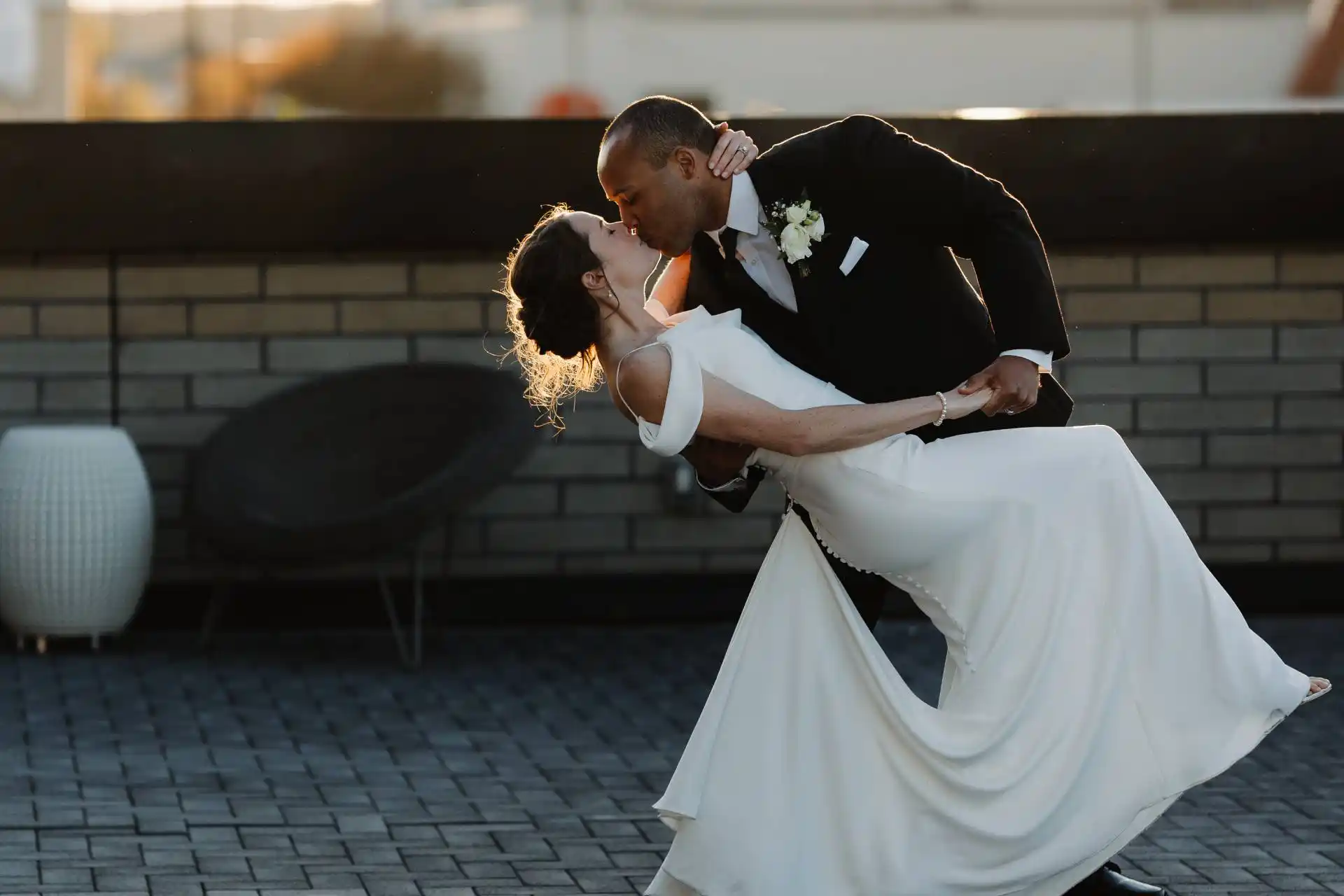 A groom dancing with his bride holland michigan