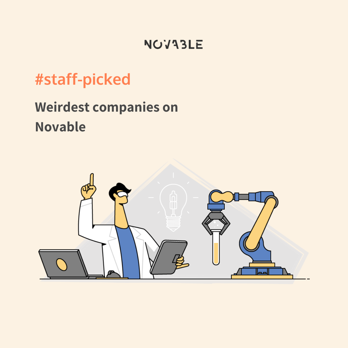 Weirdest companies on Novable: Staff Picked