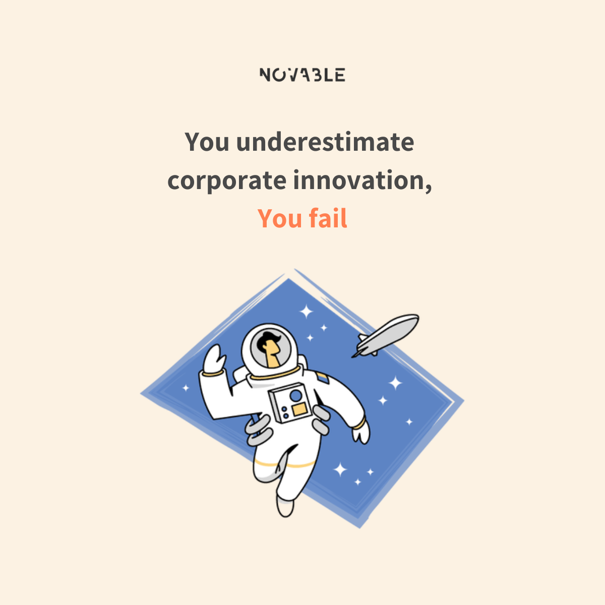 You underestimate corporate innovation, you fail