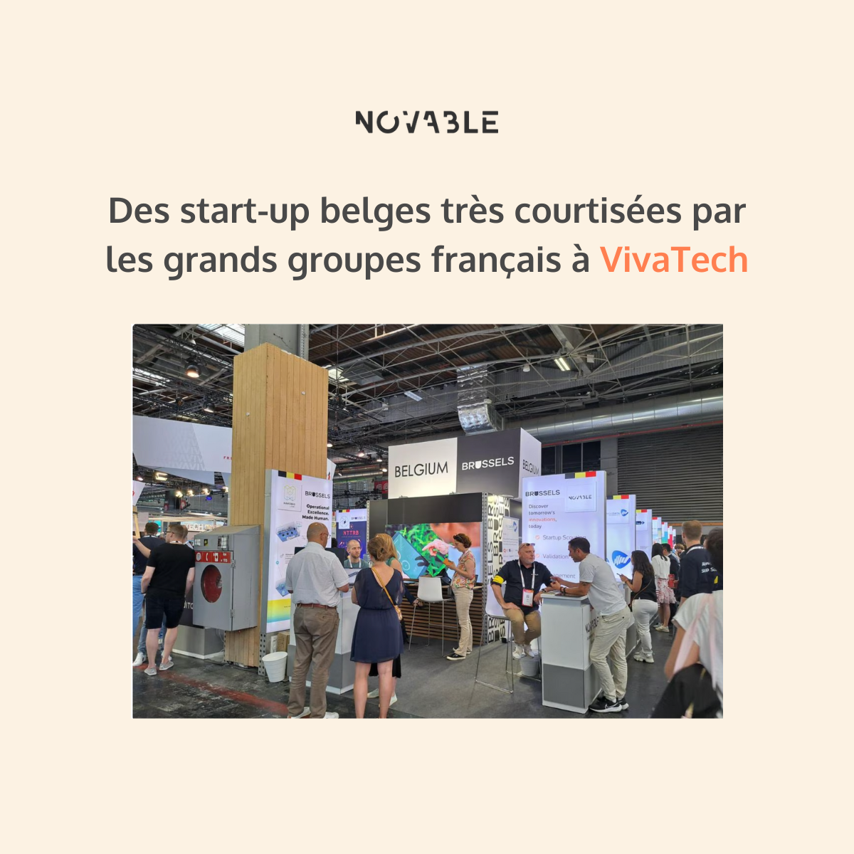 Des start-up belges très courtisées par les grands groupes français à VivaTech