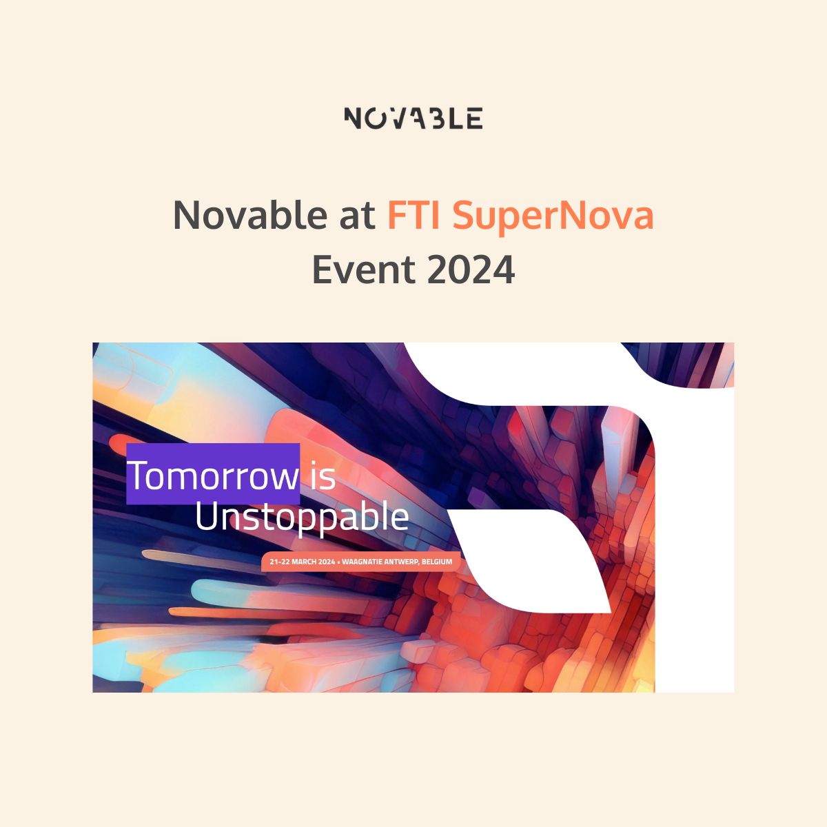 Novable at FTI Supernova Event 2024