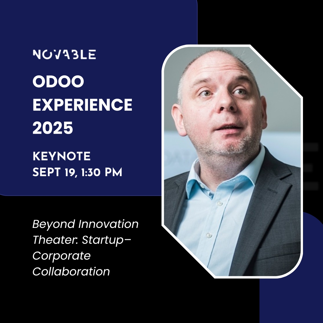 Odoo Experience 2025: Novable Building Real Startup-Corporate Collaboration