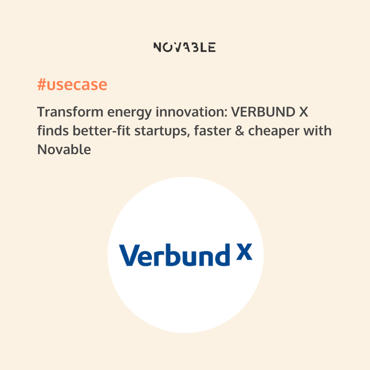 How VERBUND X Drives Innovation Through Startup Scouting with Novable?