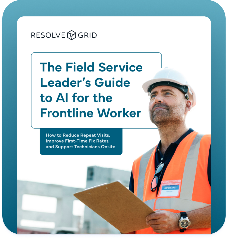 Cover of the ebook The Field Service Leader’s Guide to AI for the Frontline Worker