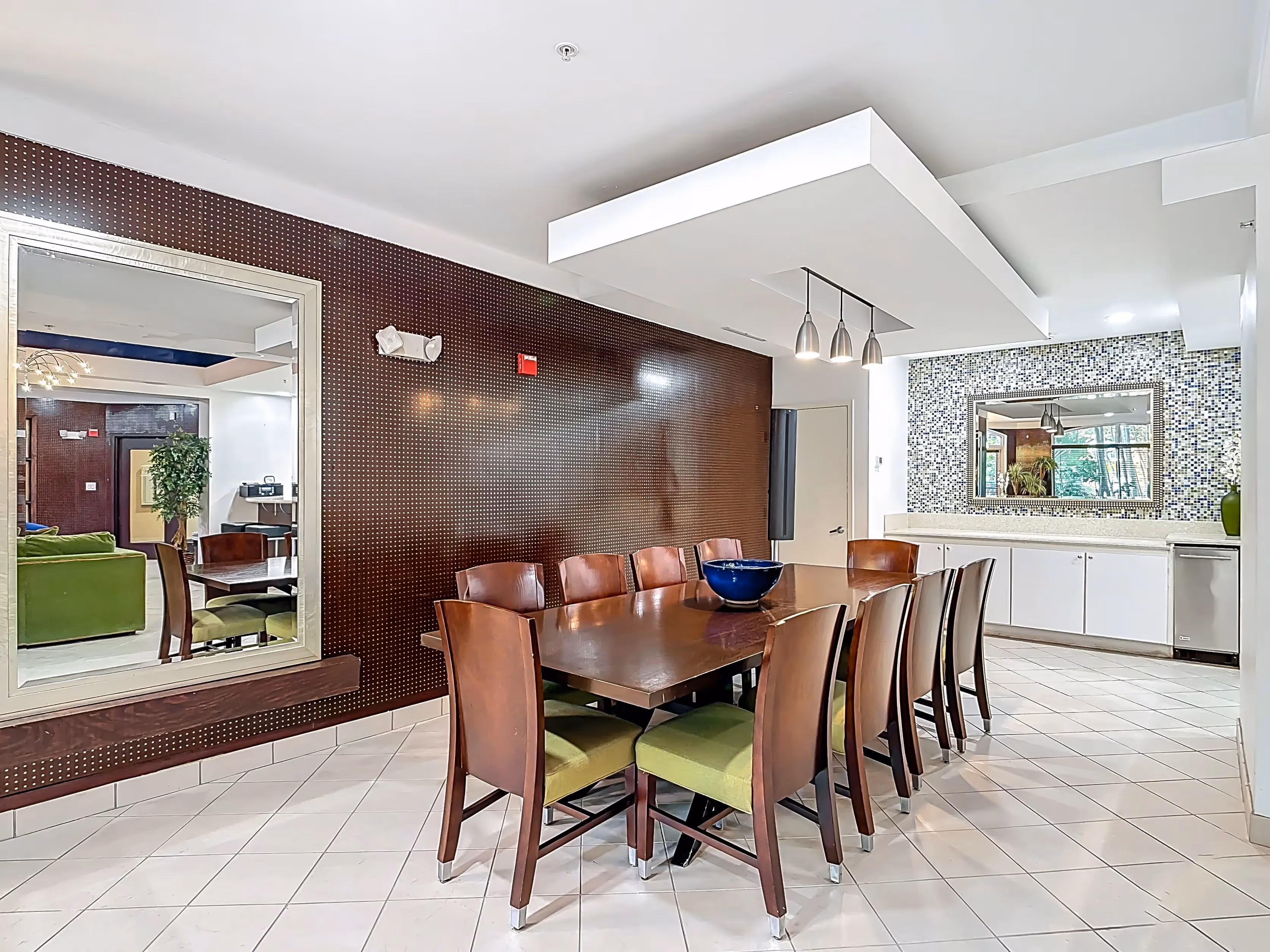 Leasing office lobby