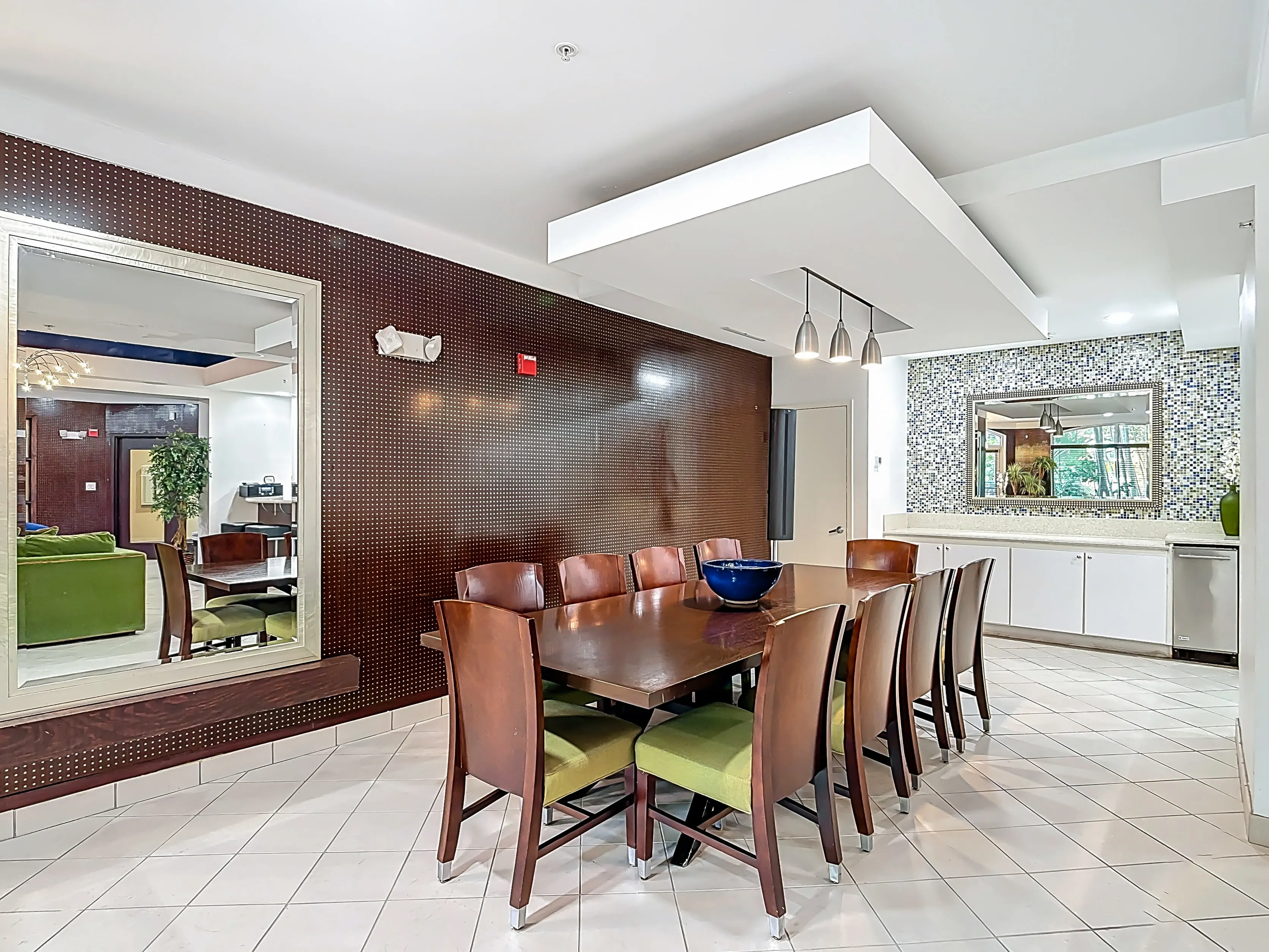 Leasing office lobby