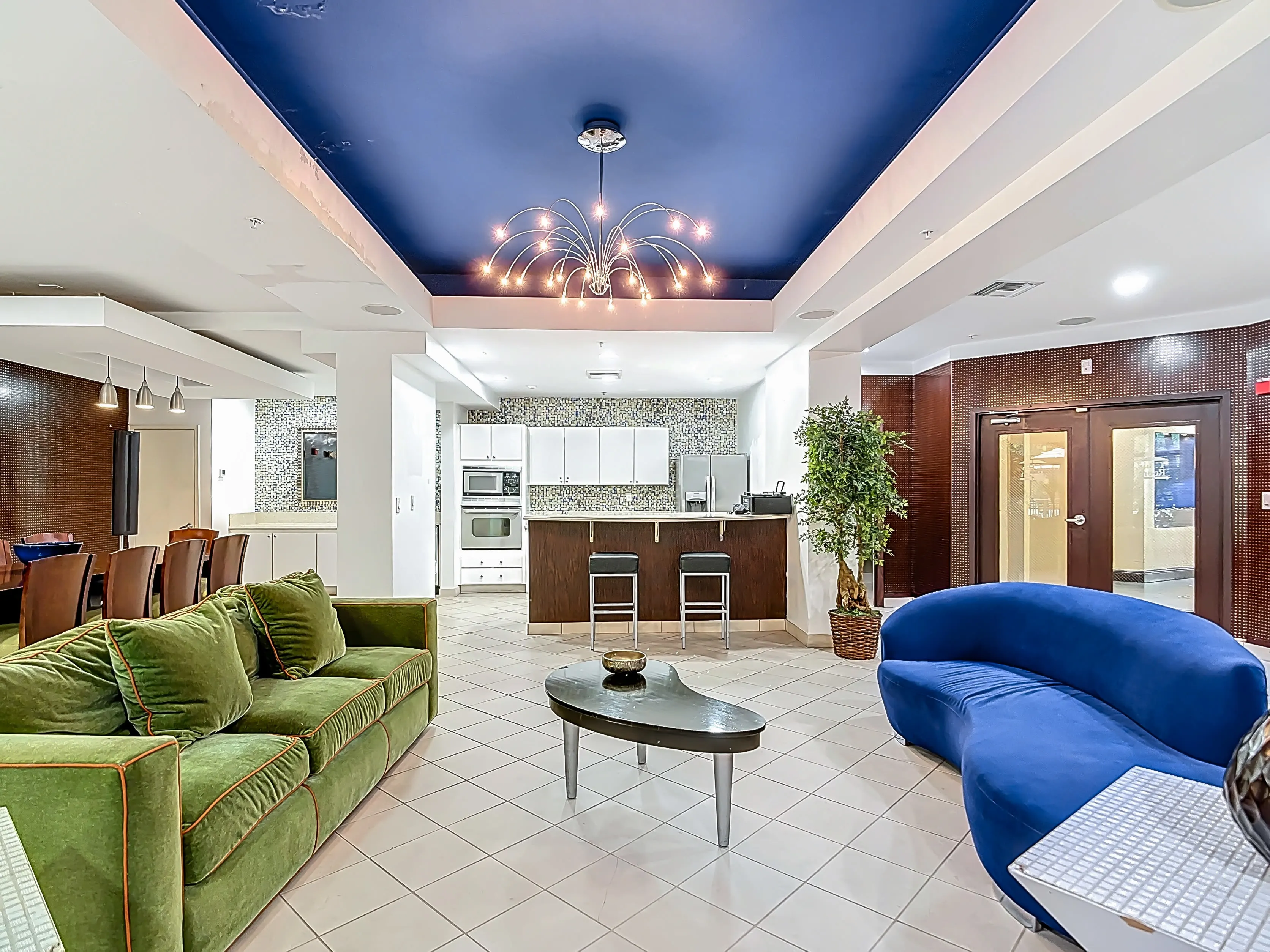 Leasing office lobby