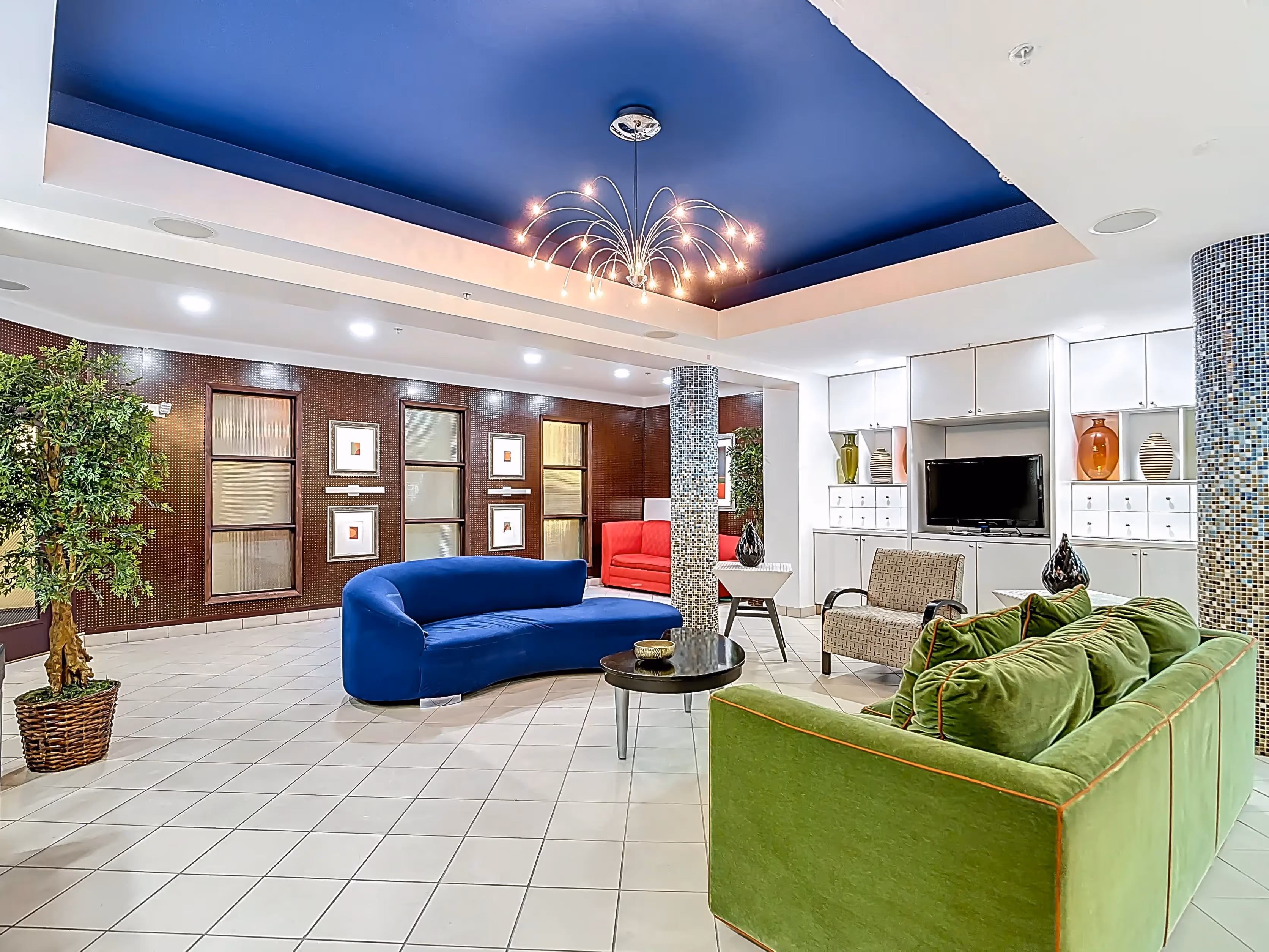 Leasing office lobby