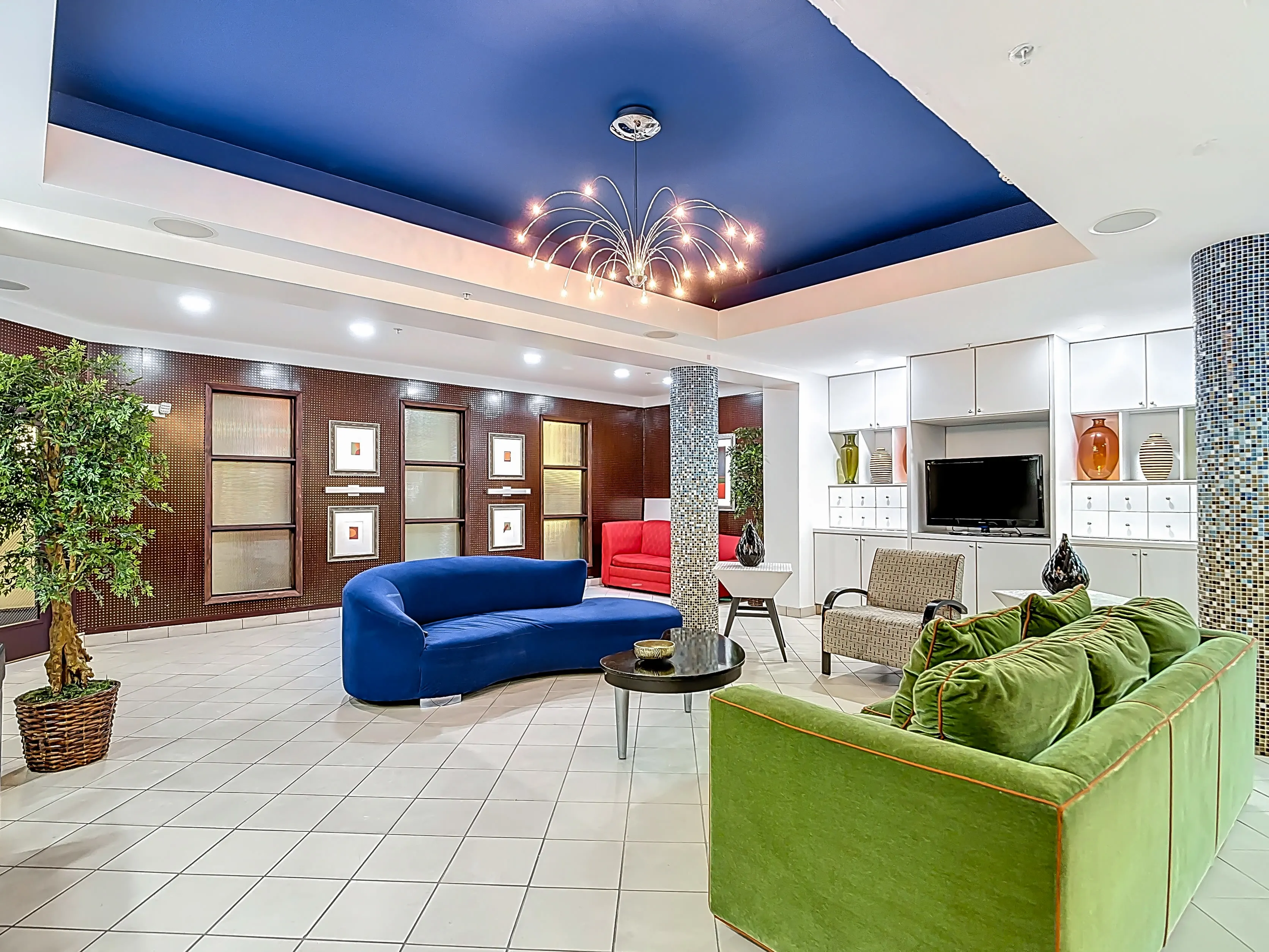 Leasing office lobby