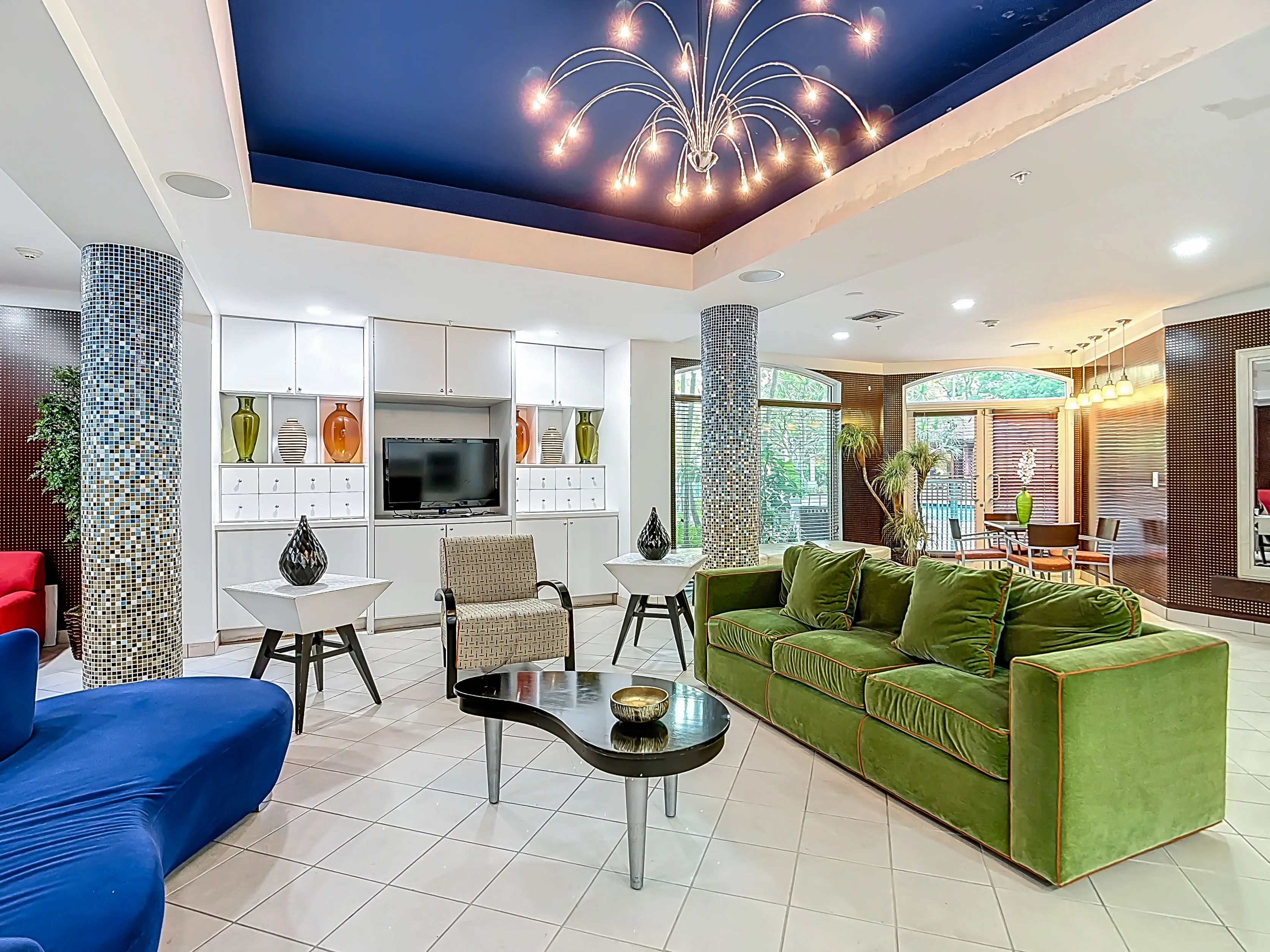 Leasing office lobby