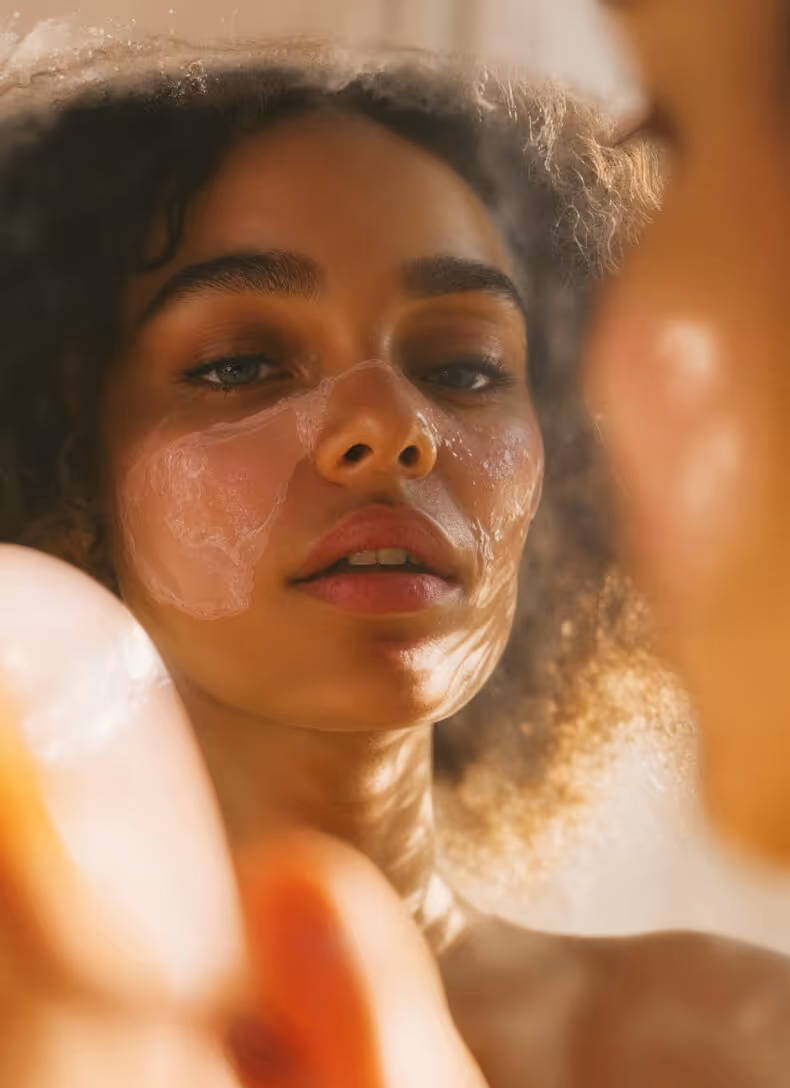 Woman Mask Glow Derma Webflow Template | BRIX Templates