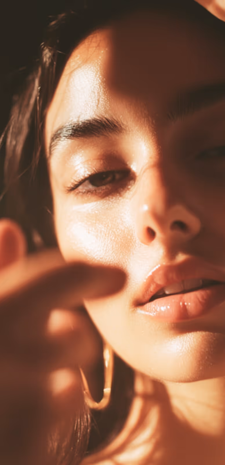 Glowy Face Closeup Derma Webflow Template | BRIX Templates