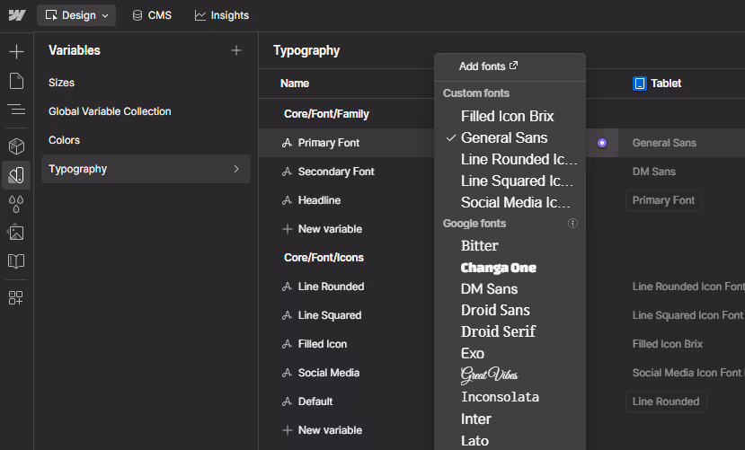 Derma Webflow Template And Ui Kit Typography | BRIX Templates