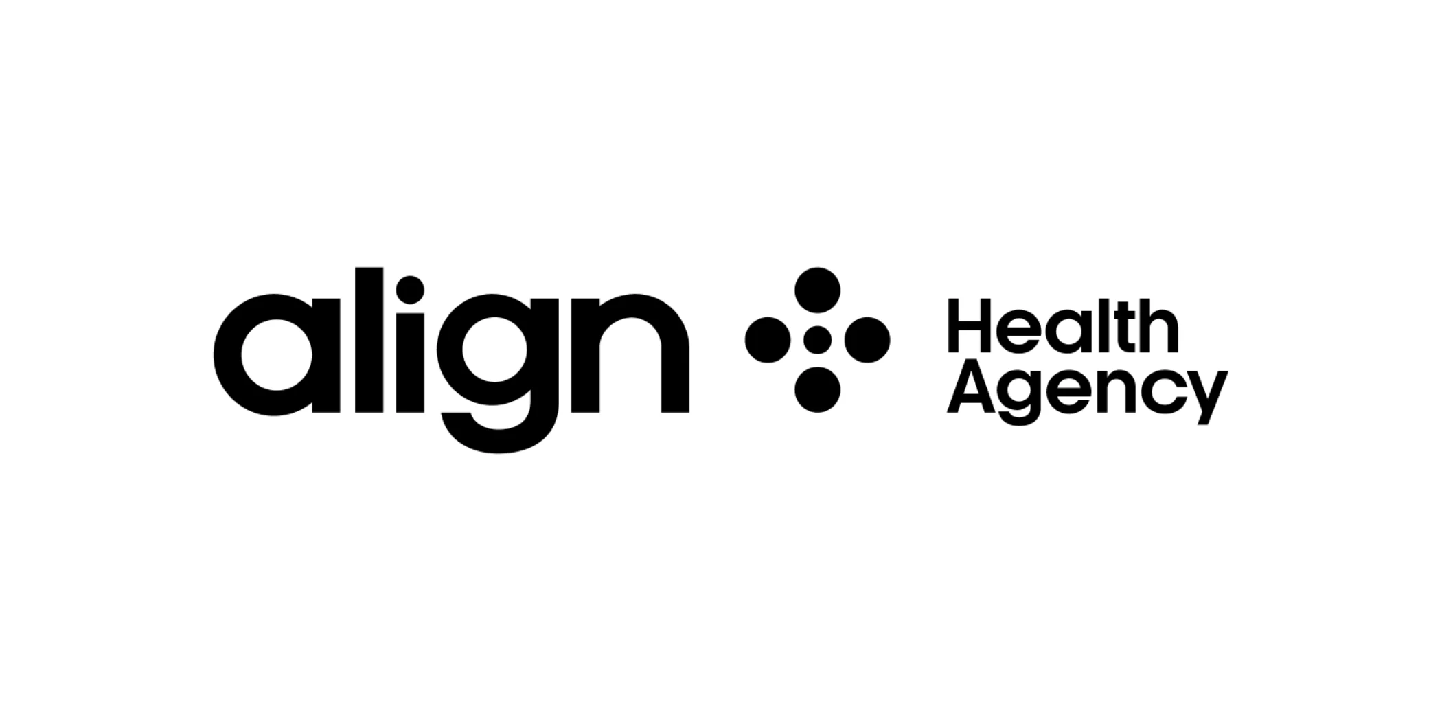 Align Health Agency logo with stylized dots forming a plus sign between text.
