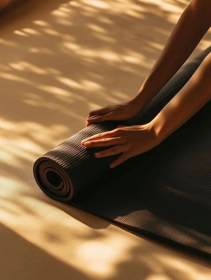 Relaxing yoga class in Saint-Tropez at Hotel Ventura Saint-Tropez.