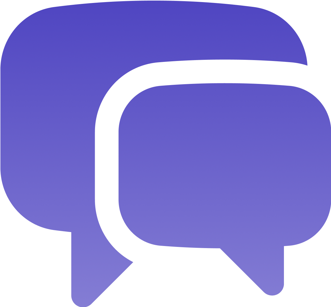 Inspire user generated content and feedback message bubbles icon