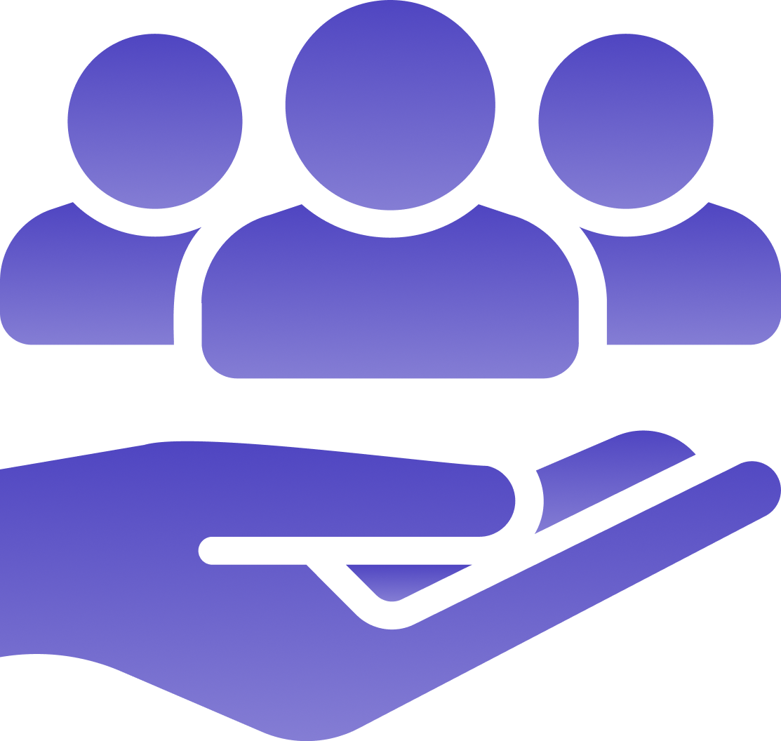 Employee training and support icon