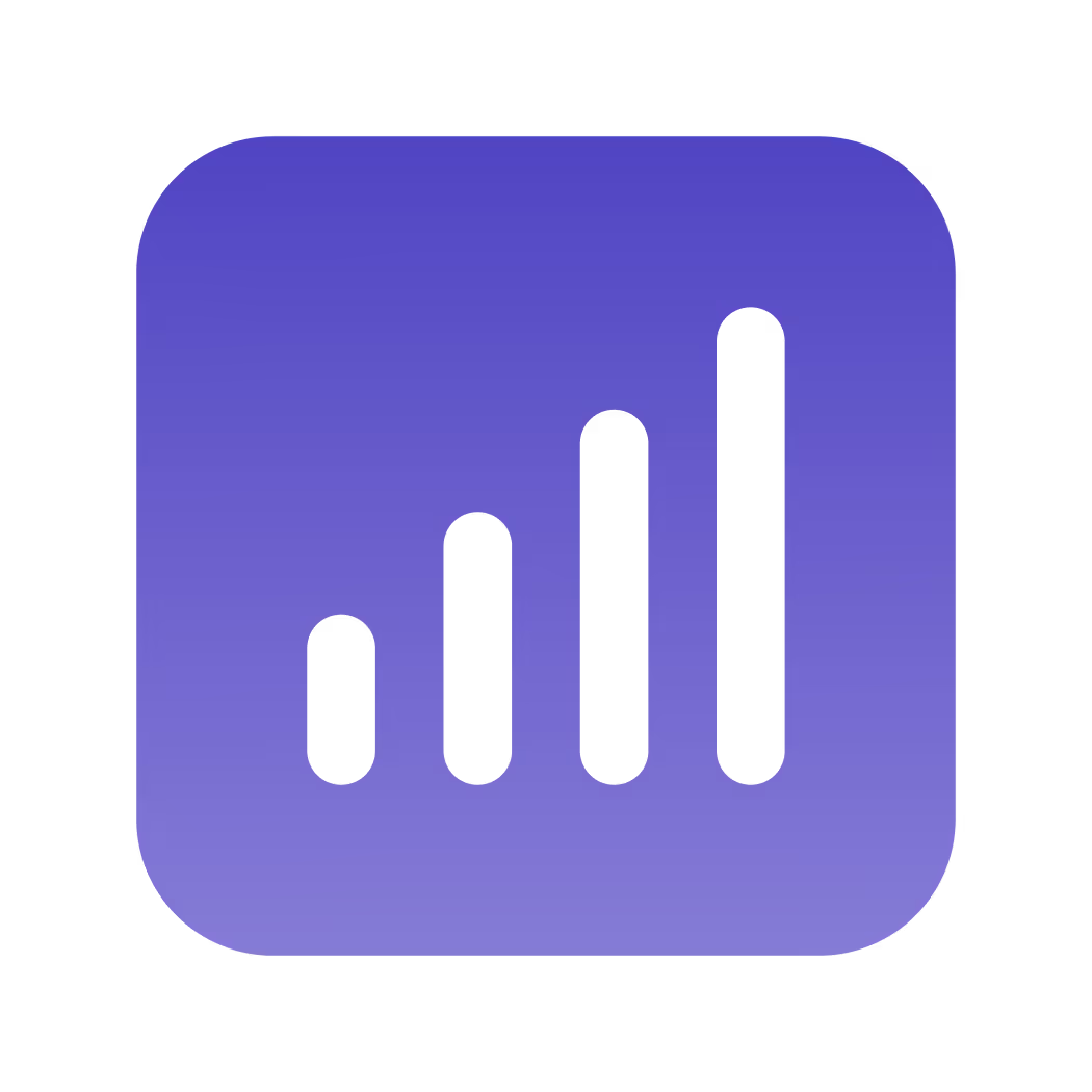 bar chart data analytics icon