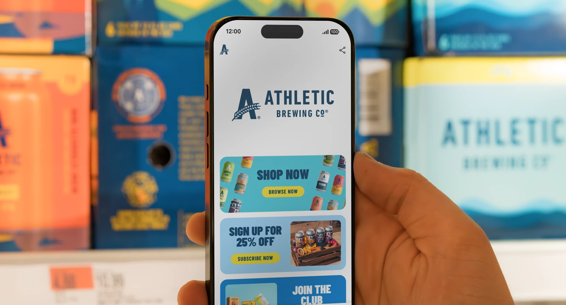 Athletic Brewing FlowHub after scan
