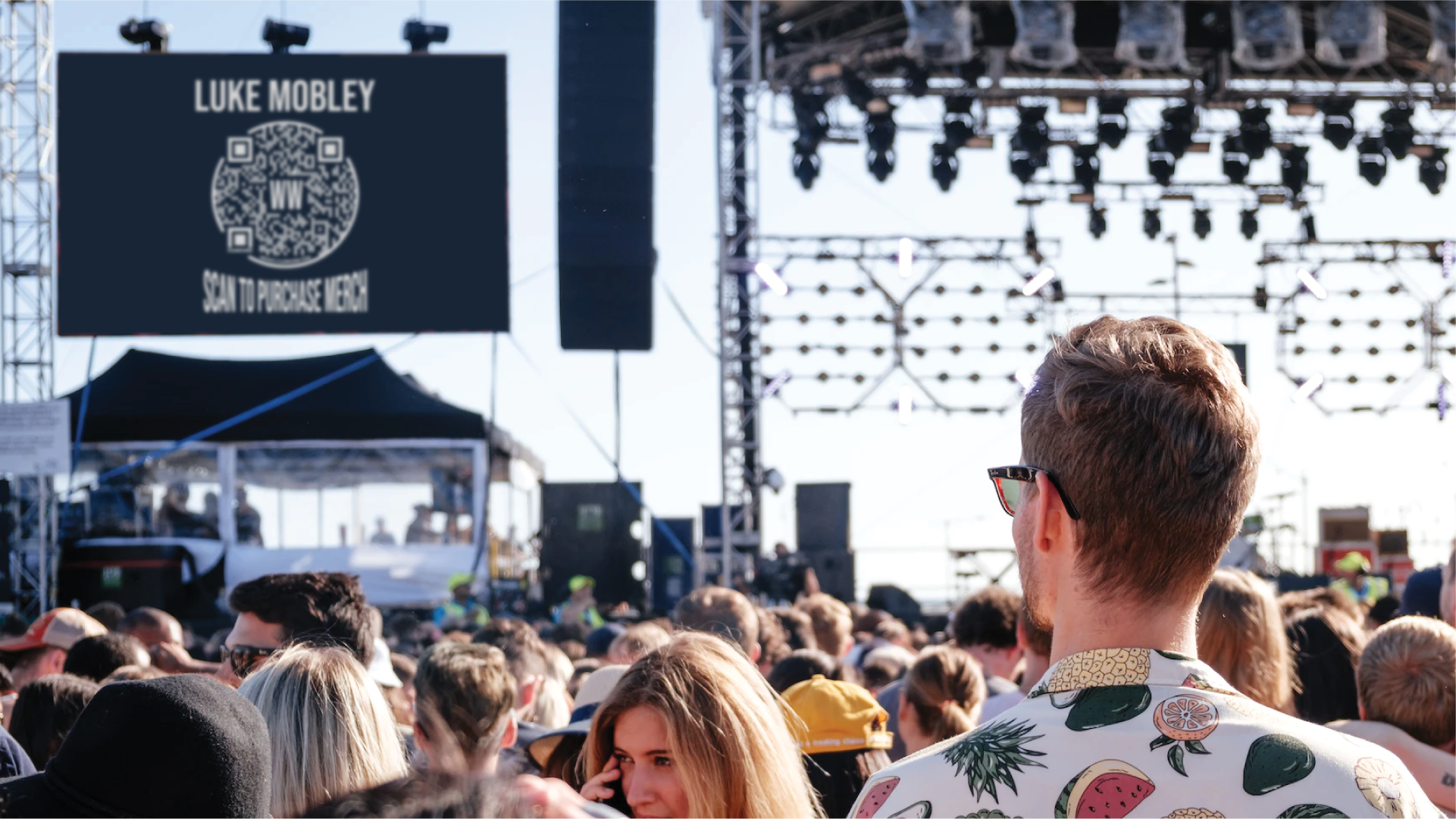 QR code at concerts