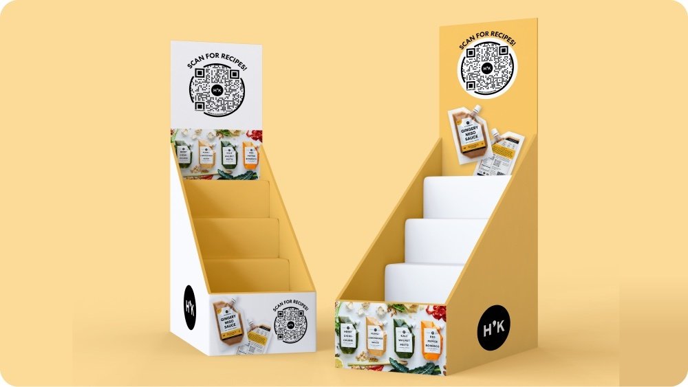 product body with QR