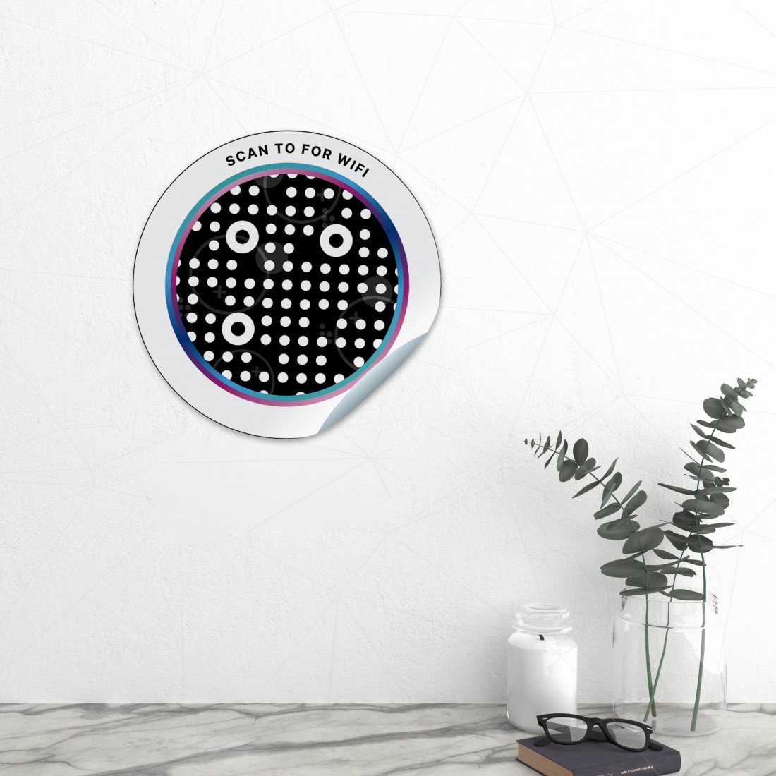 Marketing wall sticker wifi
